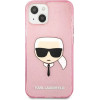 Karl Lagerfeld KLHCP13SKHTUGLP iPhone 13 mini 5,4'' rozowy/pink hardcase Glitter Karl's Head - (KF000743-0)