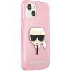 Karl Lagerfeld KLHCP13SKHTUGLP iPhone 13 mini 5,4'' rozowy/pink hardcase Glitter Karl's Head - (KF000743-0)