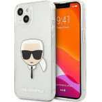 Karl Lagerfeld KLHCP13SKHTUGLS iPhone 13 mini 5,4'' srebrny/silver hardcase Glitter Karl`s Head - (KF000739-0)