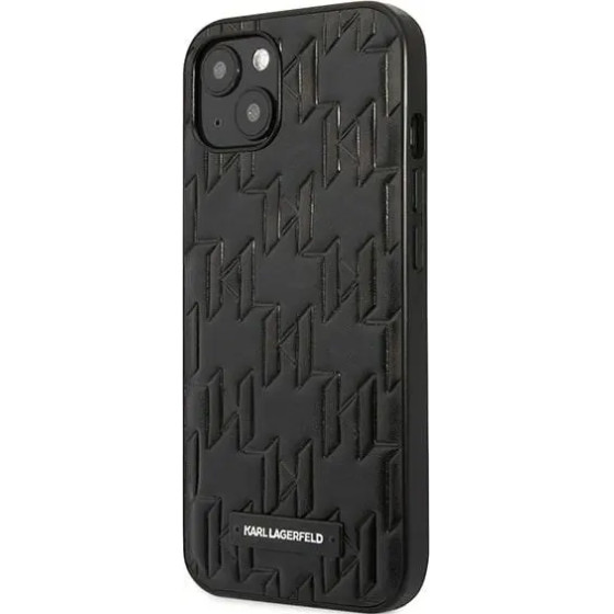 Karl Lagerfeld KLHCP13SMNMP1K iPhone 13 mini 5,4 hardcase black / black Monogram Plaque - (KF001263-0)