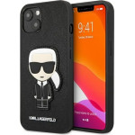 Karl Lagerfeld KLHCP13SOKPK iPhone 13 mini 5,4'' czarny/black hardcase Saffiano Ikonik Karl`s Patch - (KF000787-0)