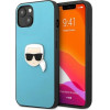 Karl Lagerfeld KLHCP13SPKMB iPhone 13 mini 5,4'' niebieski/blue hardcase Leather Ikonik Karl`s Head Metal - (KF000803-0)