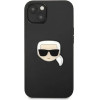 Karl Lagerfeld KLHCP13SPKMK iPhone 13 mini 5,4'' czarny/black hardcase Leather Ikonik Karl`s Head Metal - (KF000795-0)