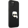 Karl Lagerfeld KLHCP13SPKMK iPhone 13 mini 5,4'' czarny/black hardcase Leather Ikonik Karl`s Head Metal - (KF000795-0)