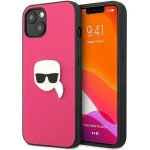 Karl Lagerfeld KLHCP13SPKMP iPhone 13 mini 5,4'' rozowy/pink hardcase Leather Ikonik Karl`s Head Metal - (KF000799-0)