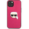 Karl Lagerfeld KLHCP13SPKMP iPhone 13 mini 5,4'' rozowy/pink hardcase Leather Ikonik Karl`s Head Metal - (KF000799-0)
