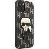 Karl Lagerfeld KLHCP13SPMNIKBK iPhone 13 mini 5.4 hardcase black/black Monogram Ikonik Patch - (KF001320-0)