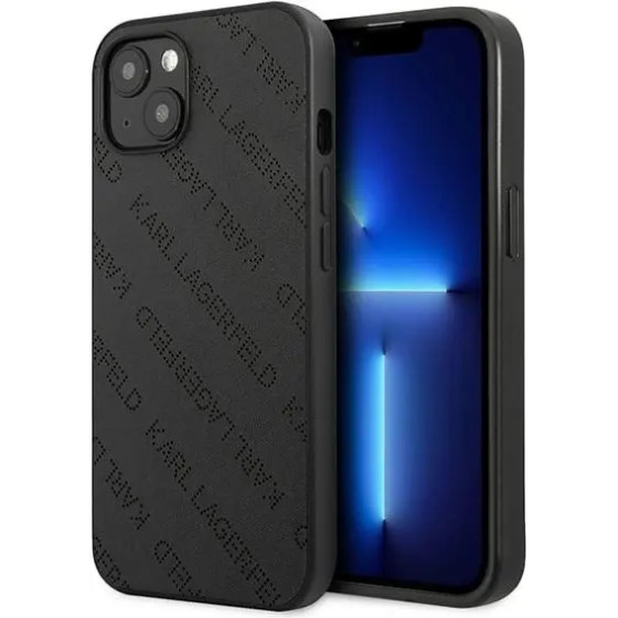 Karl Lagerfeld KLHCP13SPTLK iPhone 13 mini 5,4 hardcase black / black Perforated Allover - (KF001023-0)
