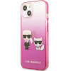 Karl Lagerfeld KLHCP13STGKCP iPhone 13 mini 5,4'' hardcase rozowy/pink Gradient Ikonik Karl & Choupette - (KF000997-0)