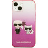 Karl Lagerfeld KLHCP13STGKCP iPhone 13 mini 5,4'' hardcase rozowy/pink Gradient Ikonik Karl & Choupette - (KF000997-0)