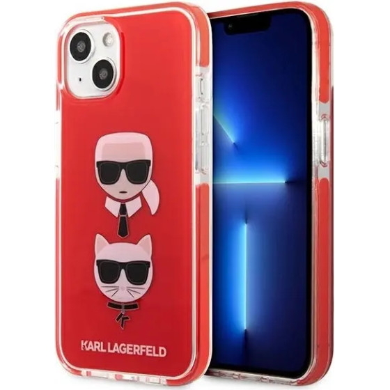 Karl Lagerfeld KLHCP13STPE2TR iPhone 13 mini 5,4'' hardcase czerwony/red Karl&Choupette Head - (KF000968-0)