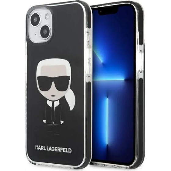 Karl Lagerfeld KLHCP13STPEIKK iPhone 13 mini 5,4'' hardcase czarny/black Iconik Karl - (KF000960-0)
