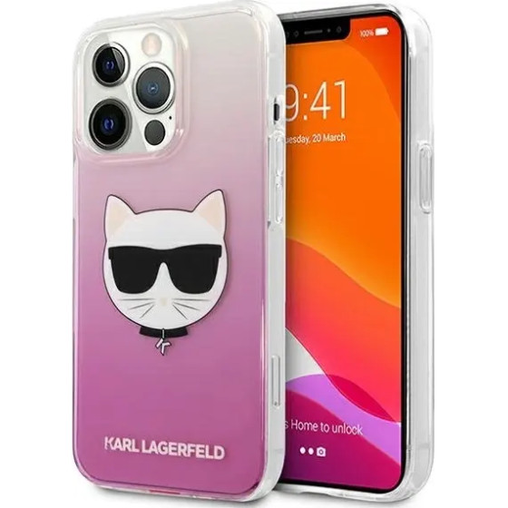 Karl Lagerfeld KLHCP13XCTRP iPhone 13 Pro Max 6,7'' hardcase rozowy/pink Choupette Head - (KF000770-0)