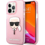 Karl Lagerfeld KLHCP13XKHTUGLP iPhone 13 Pro Max 6,7'' rozowy/pink hardcase Glitter Karl`s Head - (KF000746-0)