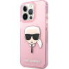 Karl Lagerfeld KLHCP13XKHTUGLP iPhone 13 Pro Max 6,7'' rozowy/pink hardcase Glitter Karl`s Head - (KF000746-0)