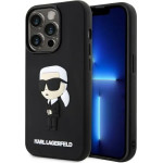 Karl Lagerfeld KLHCP14L3DRKINK iPhone 14 Pro 6.1'' black/black hardcase Rubber Ikonik 3D - (KF001600-0)
