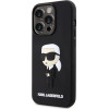 Karl Lagerfeld KLHCP14L3DRKINK iPhone 14 Pro 6.1'' black/black hardcase Rubber Ikonik 3D - (KF001600-0)