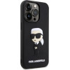 Karl Lagerfeld KLHCP14L3DRKINK iPhone 14 Pro 6.1'' black/black hardcase Rubber Ikonik 3D - (KF001600-0)