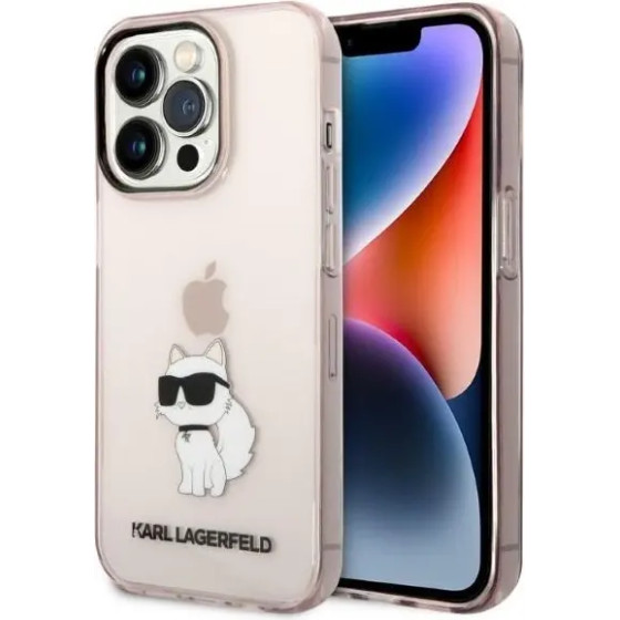 Karl Lagerfeld KLHCP14LHNCHTCP iPhone 14 Pro 6.1 pink/pink hardcase Ikonik Choupette - (KF001401-0)
