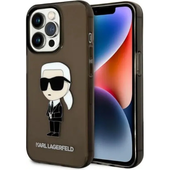 Karl Lagerfeld KLHCP14LHNIKTCK iPhone 14 Pro 6.1 black/black hardcase Ikonik - (KF001396-0)