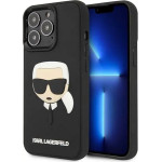 Karl Lagerfeld KLHCP14LKH3DBK iPhone 14 Pro 6.1 black / black hardcase 3D Rubber Karl`s Head - (KF001247-0)
