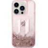 Karl Lagerfeld KLHCP14LLBKLCP iPhone 14 Pro 6.1 pink / pink hardcase Liquid Glitter Big KL - (KF001195-0)