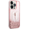 Karl Lagerfeld KLHCP14LLBKLCP iPhone 14 Pro 6.1 pink / pink hardcase Liquid Glitter Big KL - (KF001195-0)