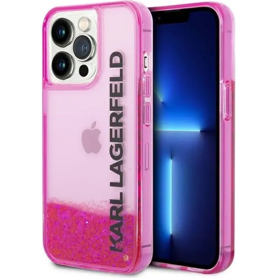 Karl Lagerfeld KLHCP14LLCKVF iPhone 14 Pro 6,1'' rozowy/pink hardcase Liquid Glitter Elong - (KF001223-0)