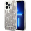 Karl Lagerfeld KLHCP14LLMNMS iPhone 14 Pro 6.1 hardcase silver / silver Liquid Glitter Monogram - (KF001167-0)