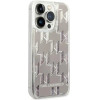 Karl Lagerfeld KLHCP14LLMNMS iPhone 14 Pro 6.1 hardcase silver / silver Liquid Glitter Monogram - (KF001167-0)