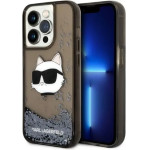 Karl Lagerfeld KLHCP14LLNCHCK iPhone 14 Pro 6.1 black/black hardcase Glitter Choupette Head - (KF001424-0)