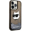 Karl Lagerfeld KLHCP14LLNCHCK iPhone 14 Pro 6.1 black/black hardcase Glitter Choupette Head - (KF001424-0)