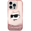 Karl Lagerfeld KLHCP14LLNCHCP iPhone 14 Pro 6.1'' pink/pink hardcase Glitter Choupette Head - (KF001422-0)