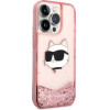 Karl Lagerfeld KLHCP14LLNCHCP iPhone 14 Pro 6.1'' pink/pink hardcase Glitter Choupette Head - (KF001422-0)