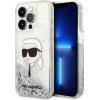 Karl Lagerfeld KLHCP14LLNKHCH iPhone 14 Pro 6.1'' silver/silver hardcase Glitter Karl Head - (KF001417-0)