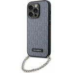 Karl Lagerfeld KLHCP14LSACKLHPG iPhone 14 Pro 6.1'' silver/silver hardcase Saffiano Monogram Chain - (KF001643-0)
