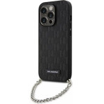 Karl Lagerfeld KLHCP14LSACKLHPK iPhone 14 Pro 6.1'' black/black hardcase Saffiano Monogram Chain - (KF001640-0)