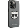 Karl Lagerfeld KLHCP14LSAPCHG iPhone 14 Pro 6,1'' hardcase srebrny/silver Saffiano Choupette Head Patch - (KF001139-0)