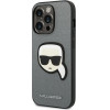 Karl Lagerfeld KLHCP14LSAPKHG iPhone 14 Pro 6,1'' srebrny/silver hardcase Saffiano Karl`s Head Patch - (KF001187-0)