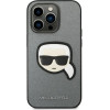 Karl Lagerfeld KLHCP14LSAPKHG iPhone 14 Pro 6,1'' srebrny/silver hardcase Saffiano Karl`s Head Patch - (KF001187-0)