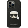 Karl Lagerfeld KLHCP14LSAPKHK iPhone 14 Pro 6,1'' czarny/black hardcase Saffiano Karl`s Head Patch - (KF001191-0)