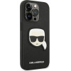Karl Lagerfeld KLHCP14LSAPKHK iPhone 14 Pro 6,1'' czarny/black hardcase Saffiano Karl`s Head Patch - (KF001191-0)