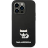 Karl Lagerfeld KLHCP14LSLCTBK iPhone 14 Pro 6.1 hardcase black / black Silicone Choupette Body - (KF001127-0)