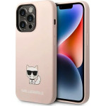 Karl Lagerfeld KLHCP14LSLCTPI iPhone 14 Pro 6.1 hardcase light pink / light pink Silicone Choupette Body - (KF001131-0)