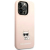 Karl Lagerfeld KLHCP14LSLCTPI iPhone 14 Pro 6.1 hardcase light pink / light pink Silicone Choupette Body - (KF001131-0)