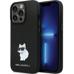 Karl Lagerfeld KLHCP14LSMHCNPK case for iPhone 14 Pro - black Silicone C Metal Pin - (KF001706-0)