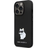 Karl Lagerfeld KLHCP14LSMHCNPK case for iPhone 14 Pro - black Silicone C Metal Pin - (KF001706-0)