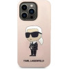 Karl Lagerfeld KLHCP14LSNIKBCP iPhone 14 Pro 6.1'' hardcase pink/pink Silicone Ikonik - (KF001411-0)