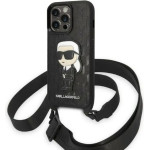 Karl Lagerfeld KLHCP14LSTKMK iPhone 14 Pro 6.1 black/black hardcase Monogram Ikonik Patch - (KF001429-0)