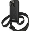 Karl Lagerfeld KLHCP14LSTMMK iPhone 14 Pro 6.1 hardcase black/black Monogram Plaque Logo Strap - (KF001111-0)